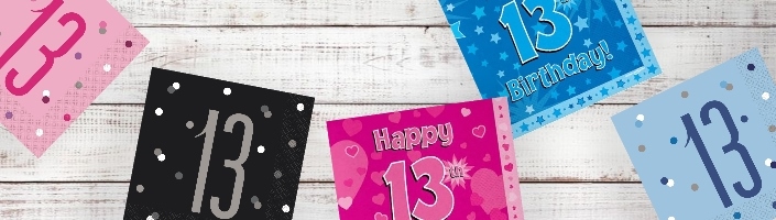 13th Birthday Party Supplies and Ideas